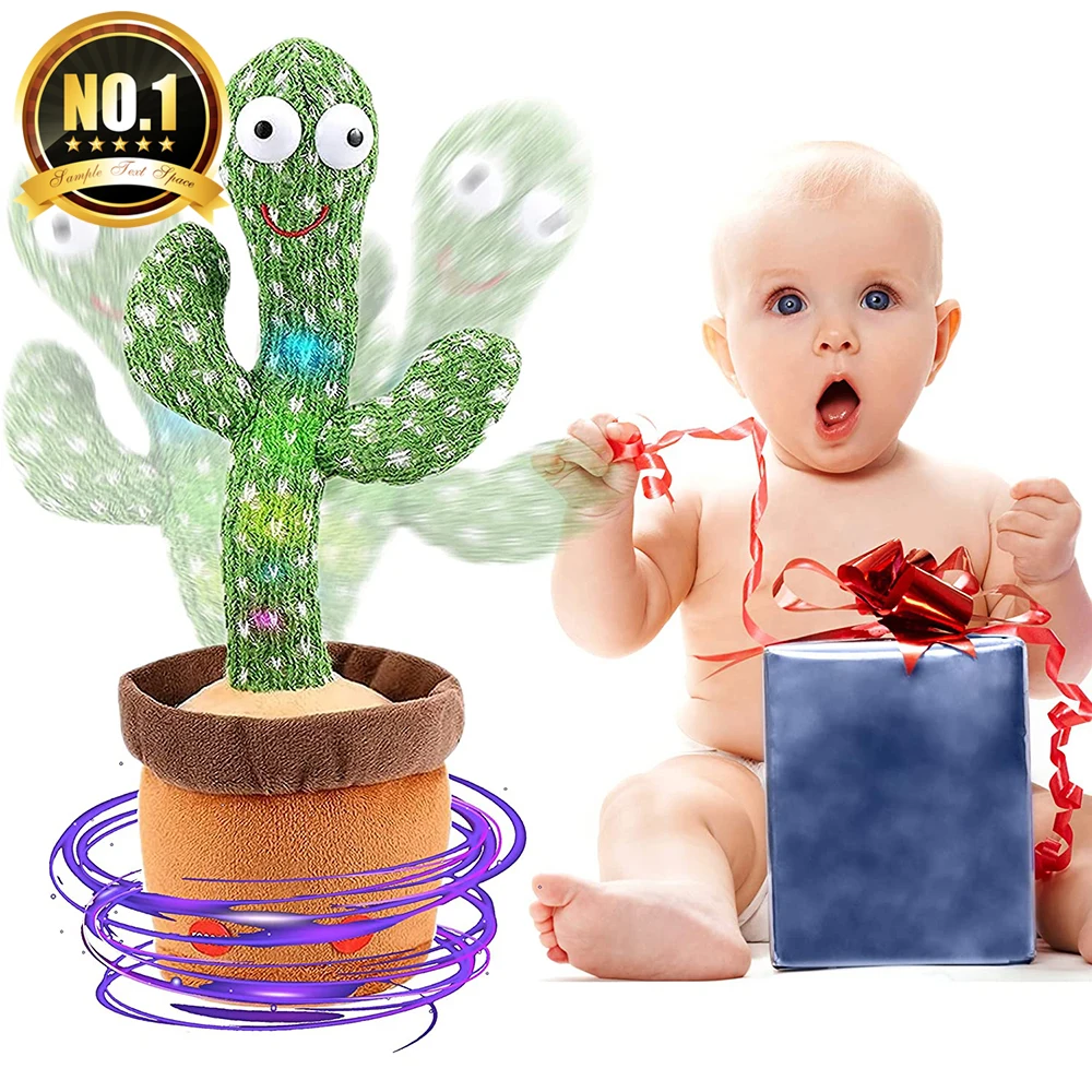 Dancing Cactus Game Twisting Dancing Cactus Doll recording Talking Singing Music Dancing Cactus Plush Toy