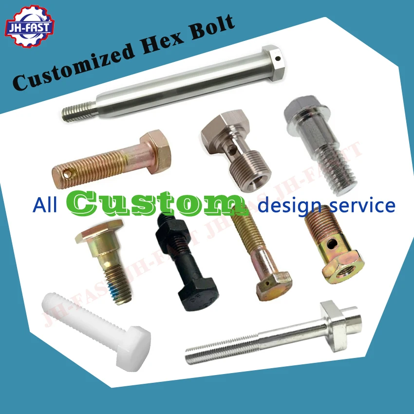 Din 931 full half threaded long hex bolt din931 933 brass stainless carbon steel din933 M5 M6 M8 to M64 hexagon hex head bolts