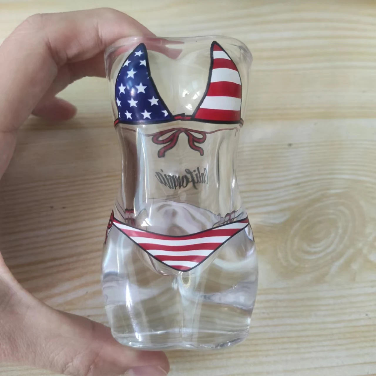 Customized 2oz beer whisky vodka  glass cup Bikini Shot Glass