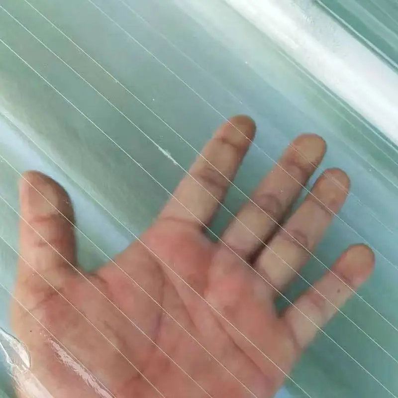 FRP Transparent Light Tile Manufacturers FRP Greenhouse Roof Transparent Sunlight Wadi Specifications Corrugated Light Board