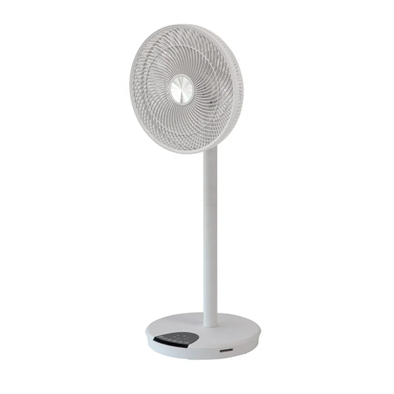 New plastic air circulator pedestal portable 24v brushless dc electric stand fan with DC power