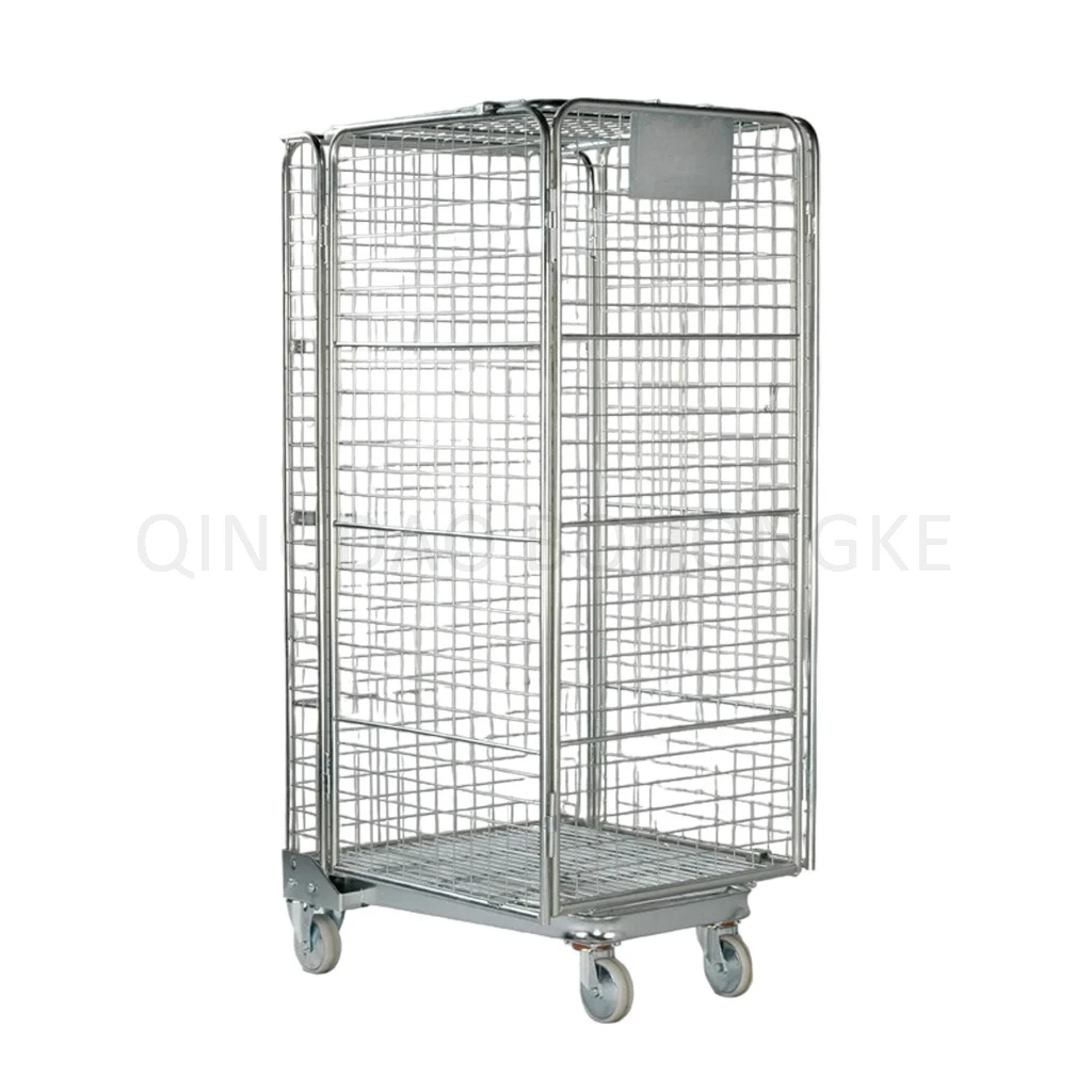 BHK95 four side Demountable Steel container Trolley Warehouse Roll Pallet Cage with high quality