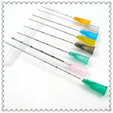Hot Sale Filler Cannula Blunt Needle 27g 30g 25g Facial Mesotherapy Hyaluronic Acid Micro Cannula Blunt Tip Needle