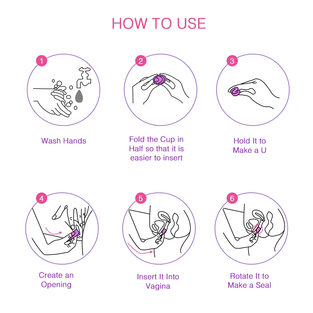 Wholesale Custom Medical Silicone Period Cup Reusable Organic Women Menstrual Cups