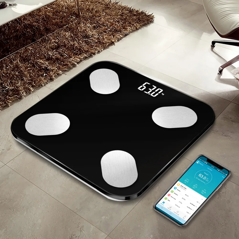 Точные умные напольные весы Tuya smart life Wi-Fi для измерения веса