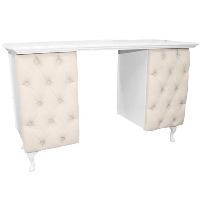 fashion design nail tech furniture white manicure table for beauty salon