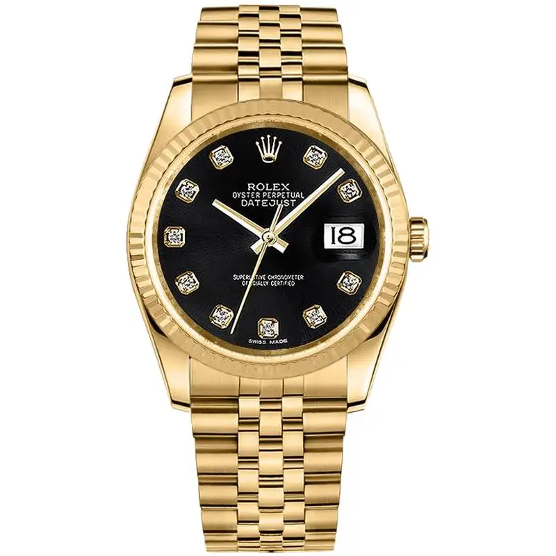 Hot Sale Quality Luxury Rolex Watches Log Series Diamond Dial Waterproof Glass Automatic Mechanical Fashion Rolex Watches