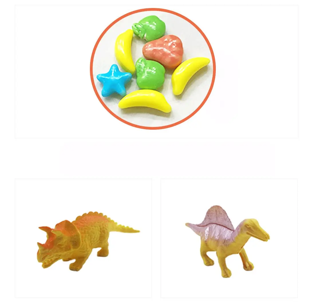 New Arrivals Sucker Dinosaur Car Candy Toy Plastic Cartoon Models Friction Dinosaur Play Set with Candy