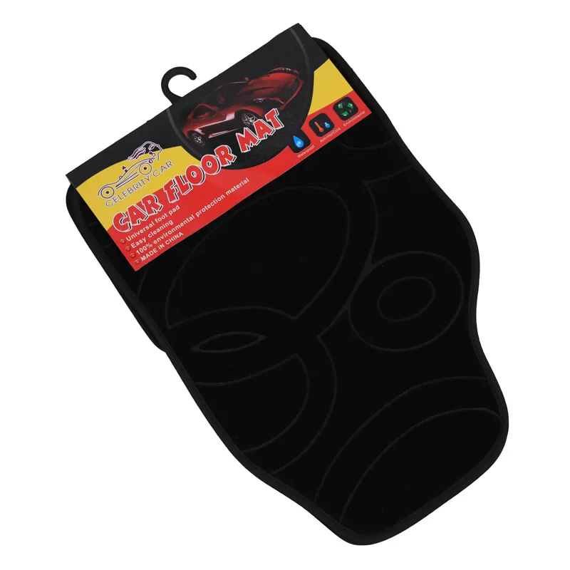 Hot Sale Waterproof And  Resistant Custom Leather Car Mats 4 Pieces Car Floor Mat  For 99% Of The Cars