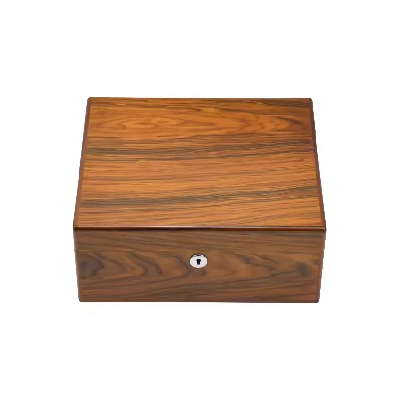 Spanish Cedar Humidor Factory Custom  Wood Cigar   Luxury Piano paint cuban cigar box hygrometer