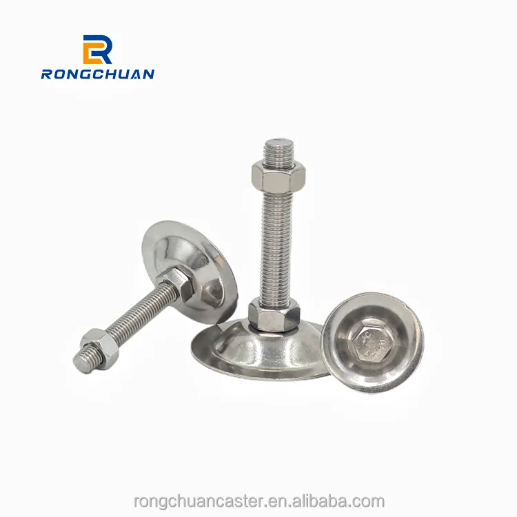 304 Stainless Steel Adjustable Foot For Ground Mounting Machine Leveler