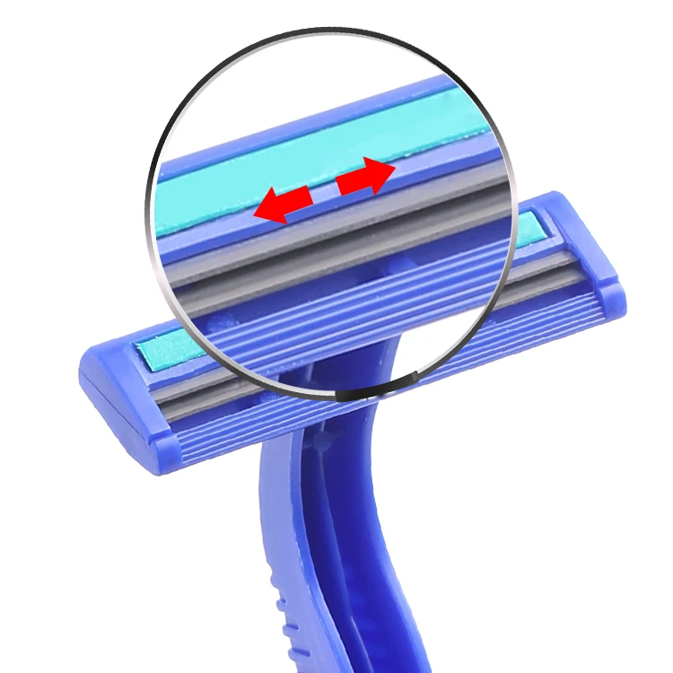 Customization Top Quality Hotel Razor Plastic Handle 2 Blade Disposable Shaving Razor for Men