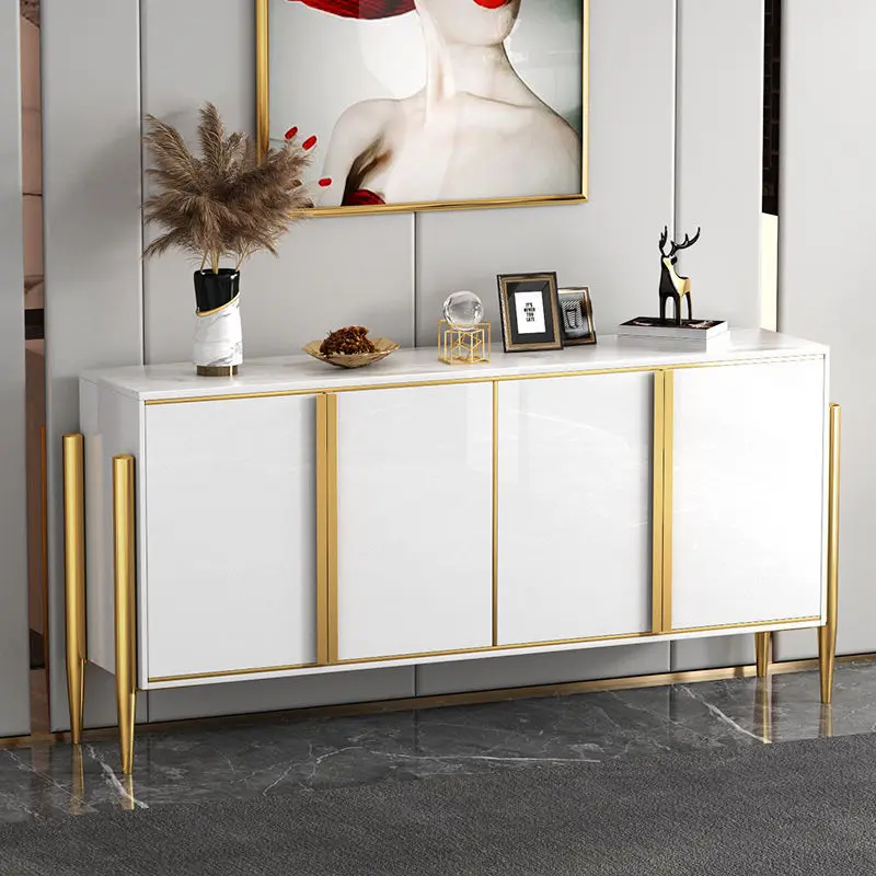 Modern Luxury Kitchen Furniture Console Table Cabinet Table Sideboards Storage Cabinet With Doors Living Room Furniture