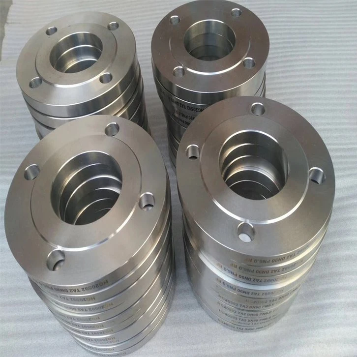 Haoyu Supplies TA1/TA2 Titanium Alloy Flange for Pipe Connection