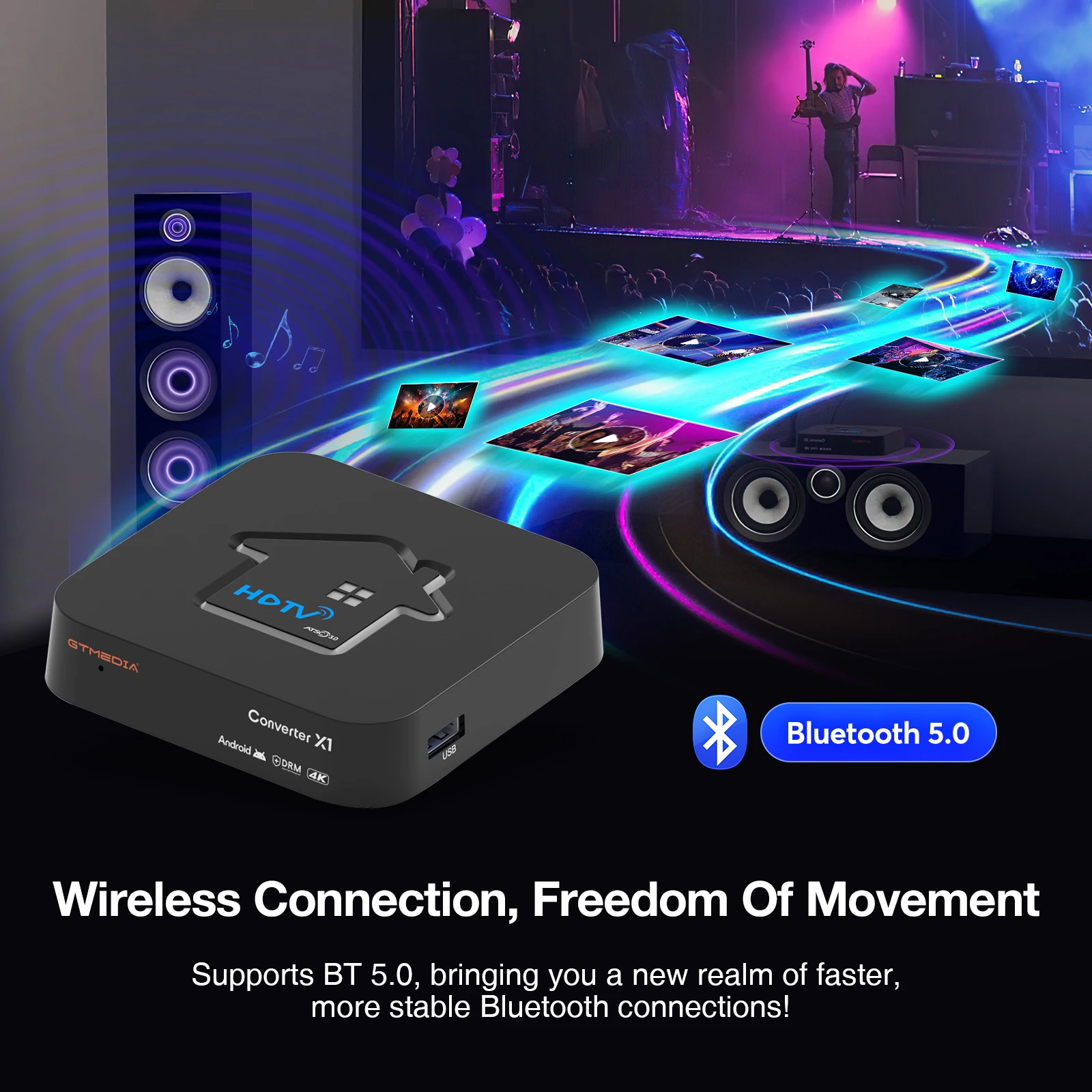 ТВ-приставка GTMEDIA HDTV Mate Android 11 для ТВ-каналов США ATSC3.0 4K player