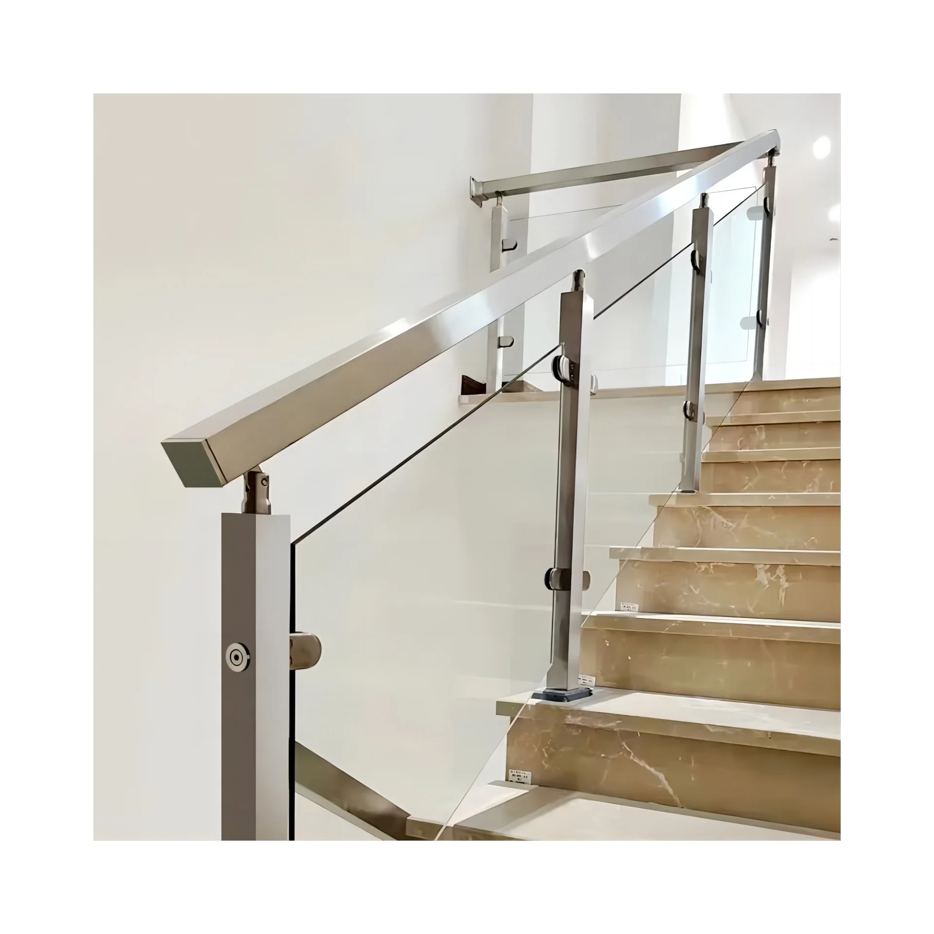 China price of 8+8mm thick tempered glass laminated safety balcony railing glass sheet