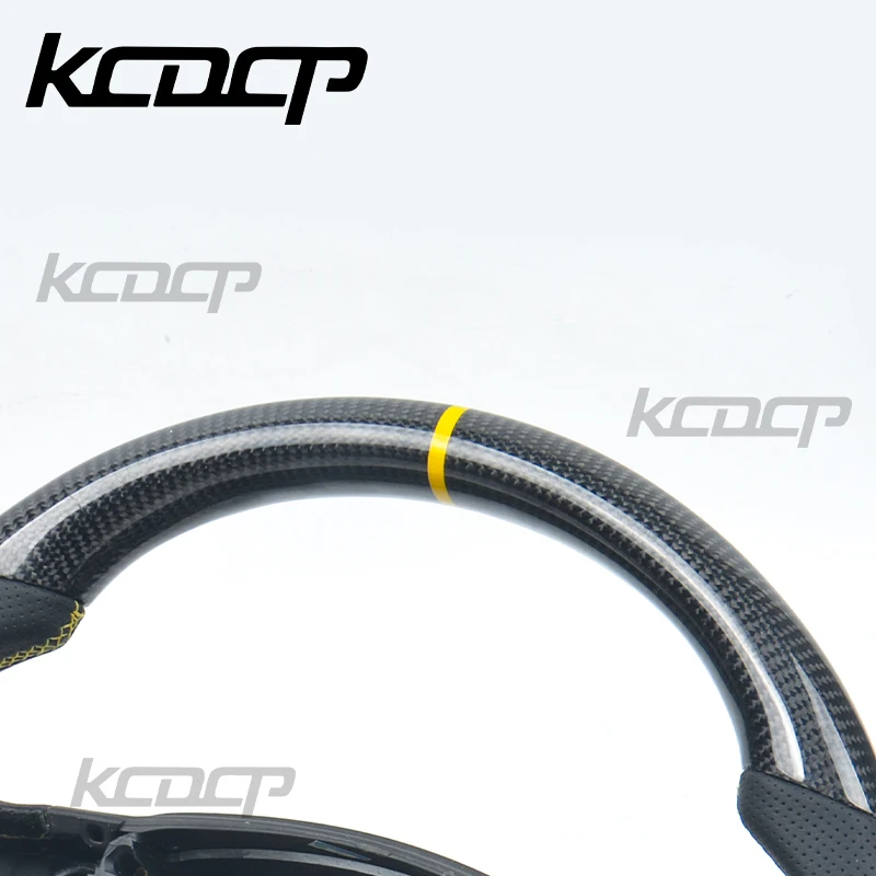 Fit For Jaguar E-PACE XE XEL XFL XJ F-TYPE XF F-PACE LED Carbon Fiber Steering Wheel