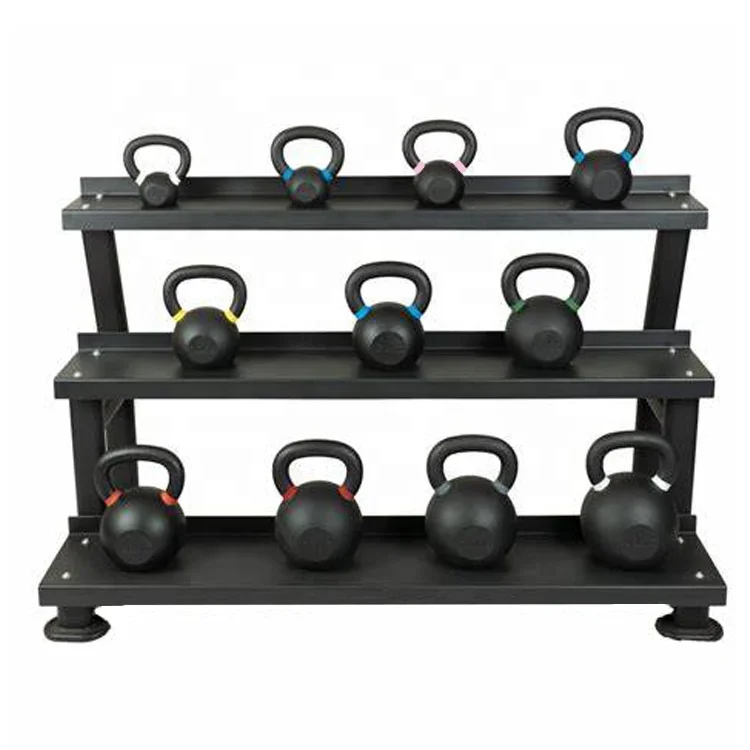 Hot selling 3-Tier Kettlebell Storage Rack Fitness Equipment Weight Holder for Kettlebell Set