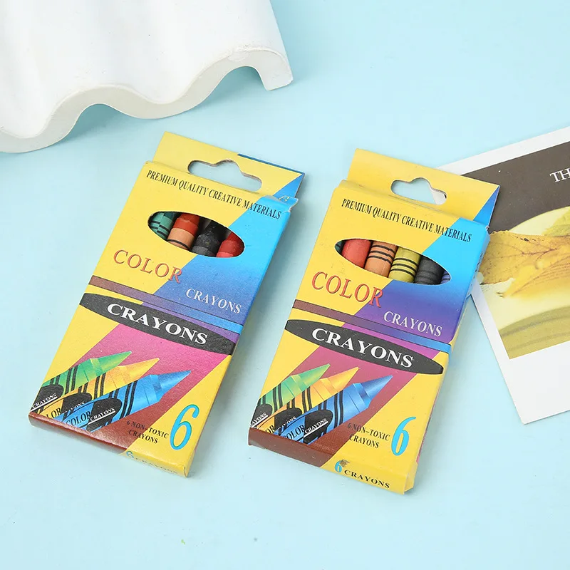 Customized Professional School Drawing Non-Toxic 12 Colors Crayon Box