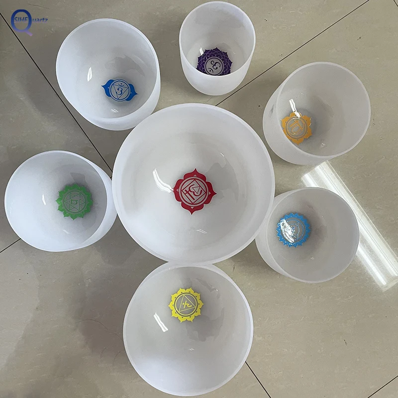 Chakra Musical Instrument Best Tuned Sound Healing Cheap Crystal Singing Bowl Set