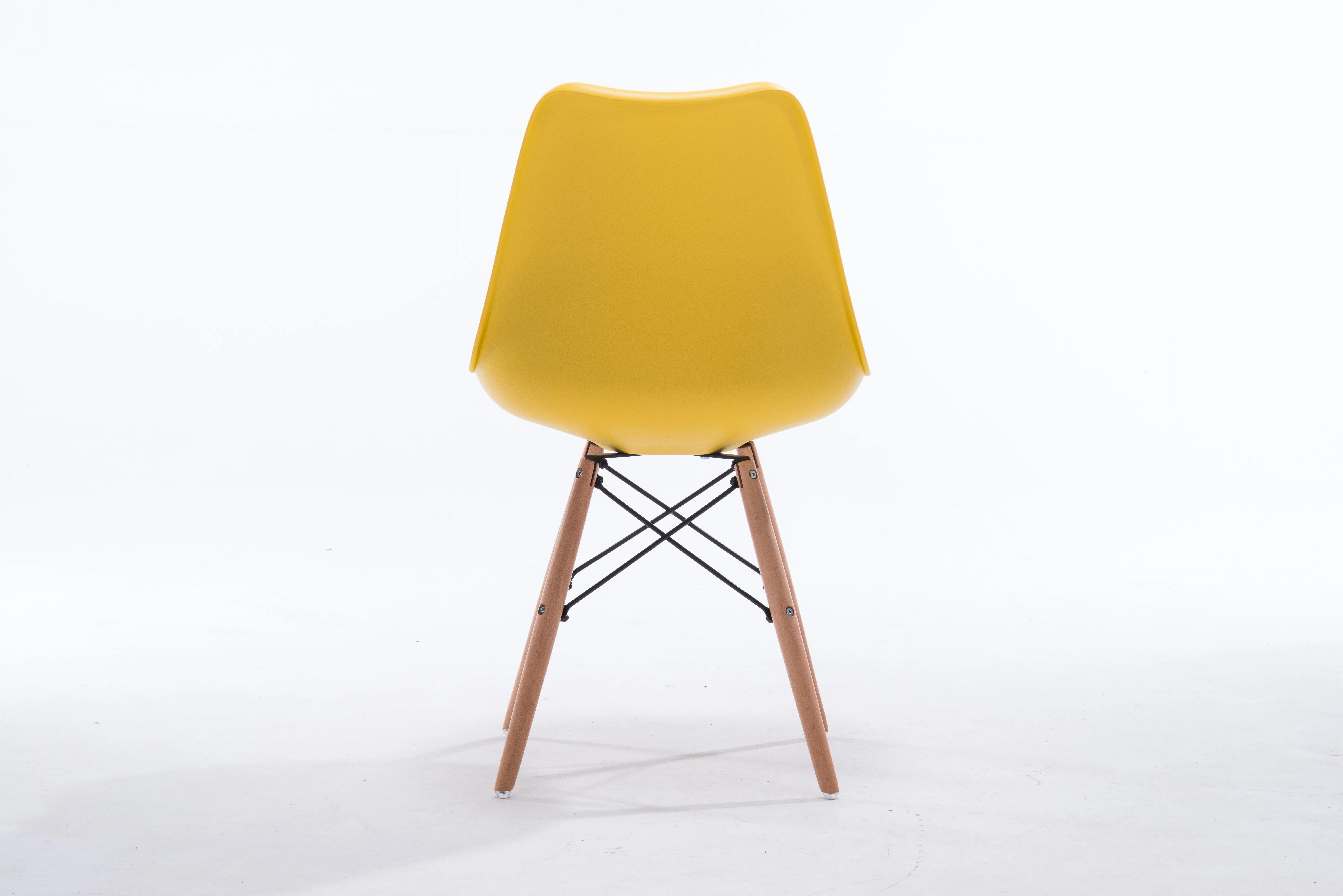 Popular Hot Sell Restaurant Wooden Legs Pp plastic Upholstery dining Chair for living room