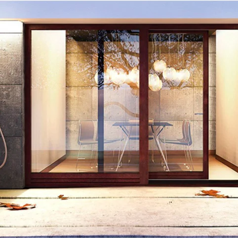 High quality  hollow glass sound proof modern entry doors exterior 80 sliding door for house for commercial building