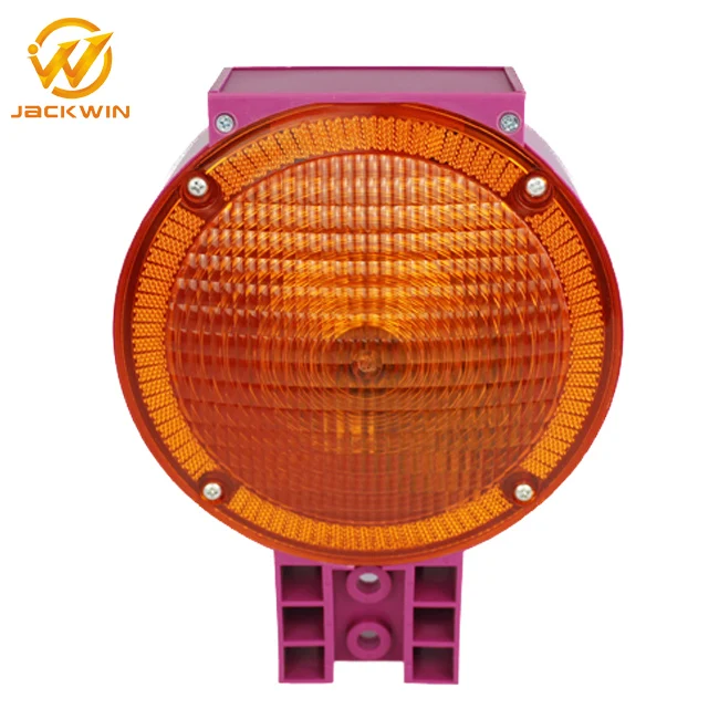 Israel Market Amber Flashing Solar Blinking LED Warning Lights