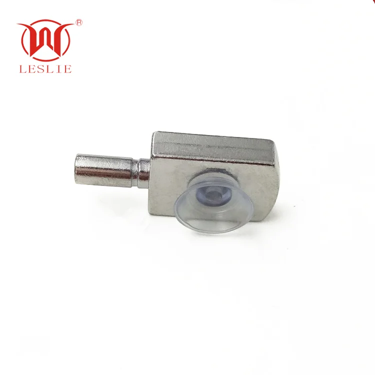 Factory direct chrome ping pong board glass support with rubber cup Wholesale Rubber Suction Glass Shelf Support