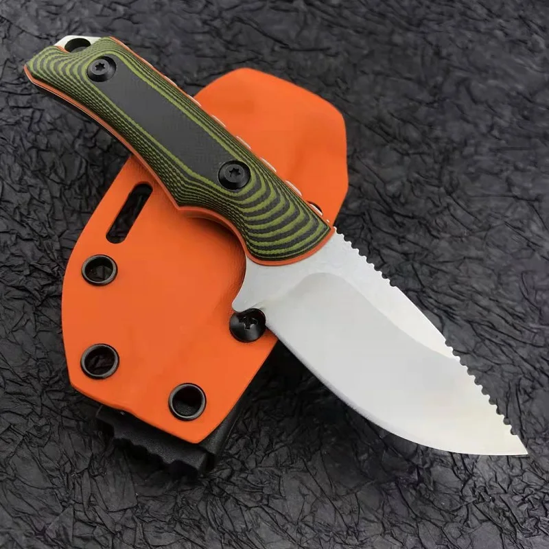 Dual color G10 handle outdoor camping with survival knife self-defense EDC hunting knife