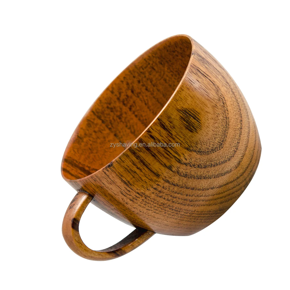 ZY Wooden Shaving Soap Bowl With Handle Shave Cream Cup Soap Bowl Shave Soap Cup