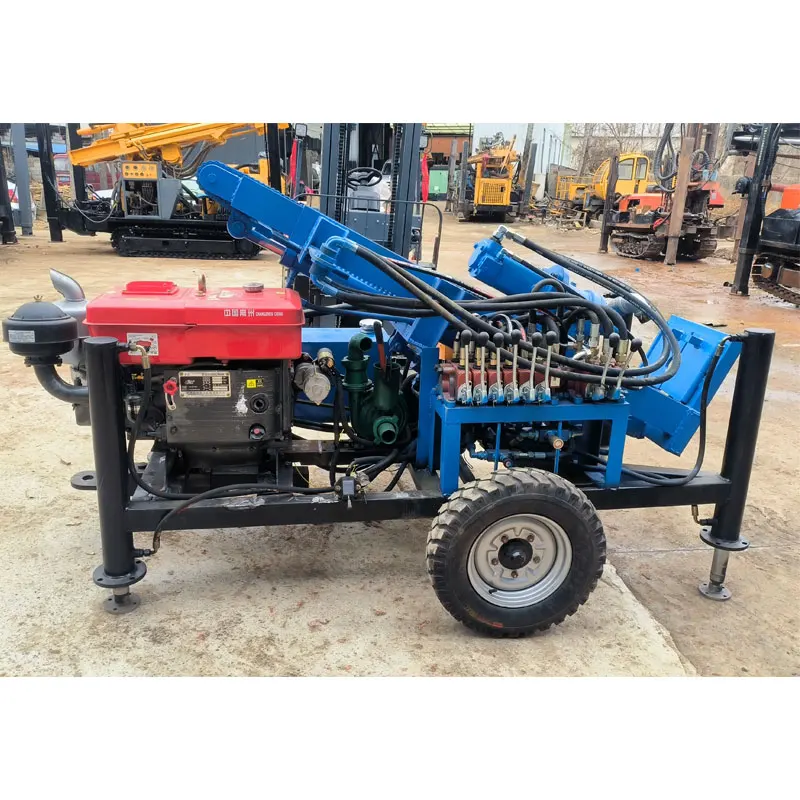 China High Quality Diesel Hydraulic Rotary Micro Water Well Drilling Rig Small Portable Diesel Water Well Drilling Rig