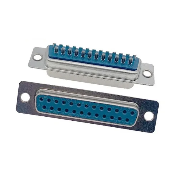 Lycn D-SUB Connector Solder Cup type DB with Punch Pin Male Female Dual Row Gold Plated D-sub connector db9 15 25 37 40 50pin