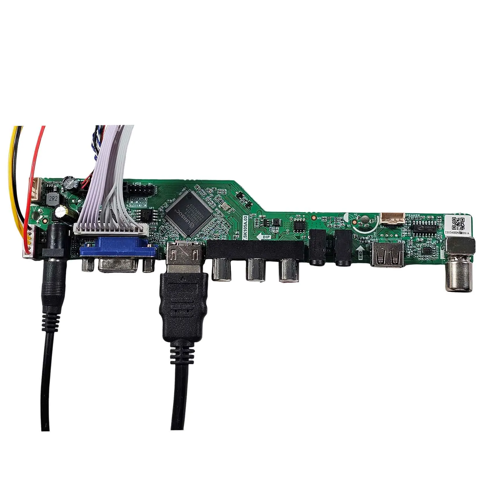 Custom Lcd Display Ccfl Backlight 13.3Inch Tm133Xg 1024X76 Tft Lcd Display Module With Hd-Mi Vga Av Usb Rf Digital Tv Board