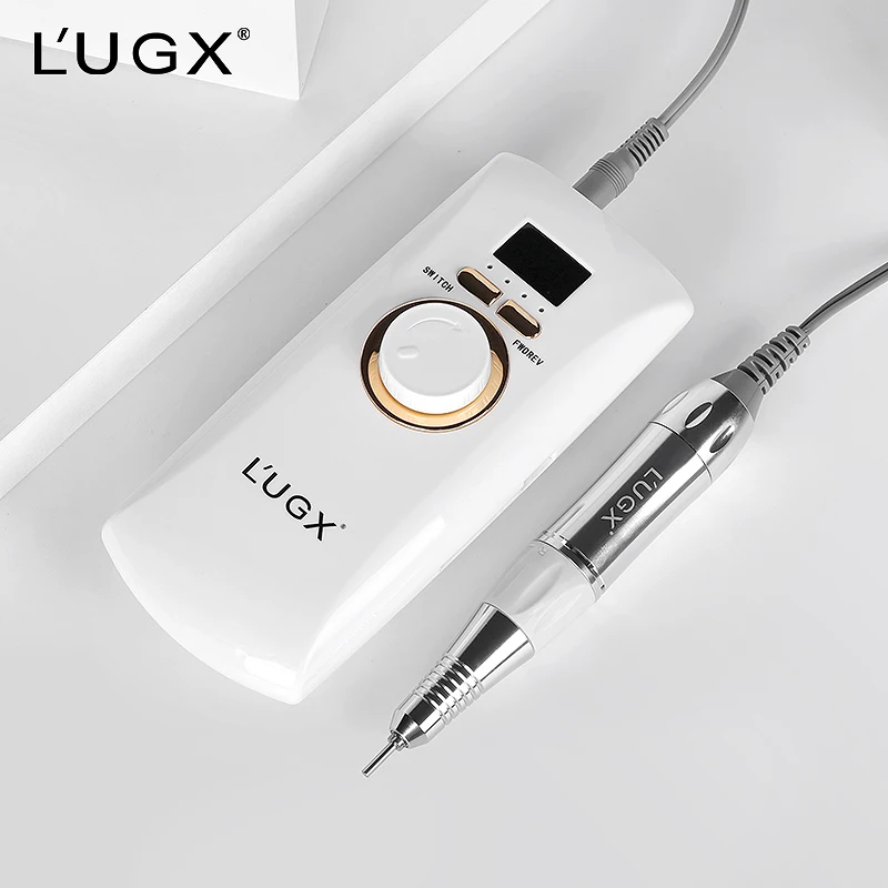 LUGX Custom Logo 30000 rpm Profesional Acrylic Cordless Rechargeable Professional Electric Portable Nail Drill Machine