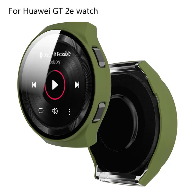  BOORUI впрыска масла закаленное стекло часы чехол для Huawei Часы GT2e ПК экрана с высоким разрешением Смарт-часы
