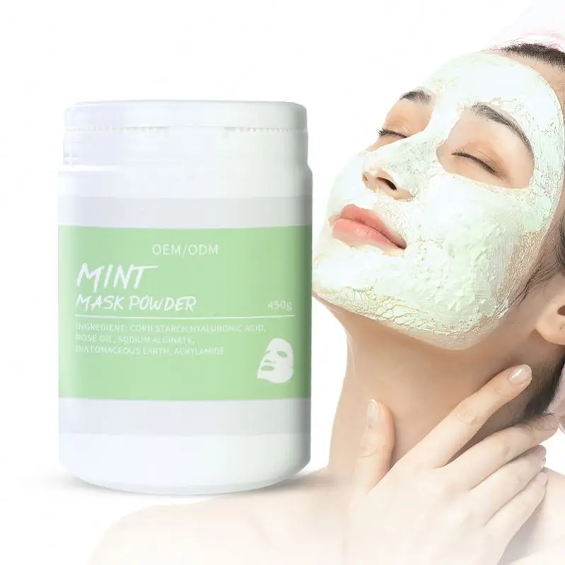 XBY OEM Private Label Wholesale 450g Moisturizing Whitening Facial Mask Chamomile Rose Hyaluronic Acid Jelly Face Mask Powder