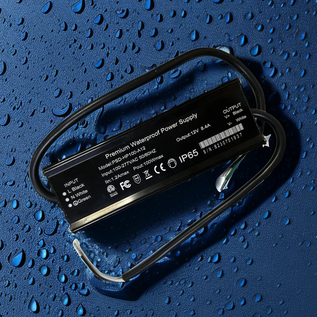 LED driver 60W 12V DC 5A Transformer Adapter ETL Listed 100-277V AC to 12V DC Low Voltage output Power Supply