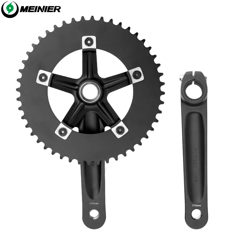bicycle crank & chainwheel crank set bicycle Integrated CNC Hollow Crank Track Cycle Parts Single Speed Chainwheel