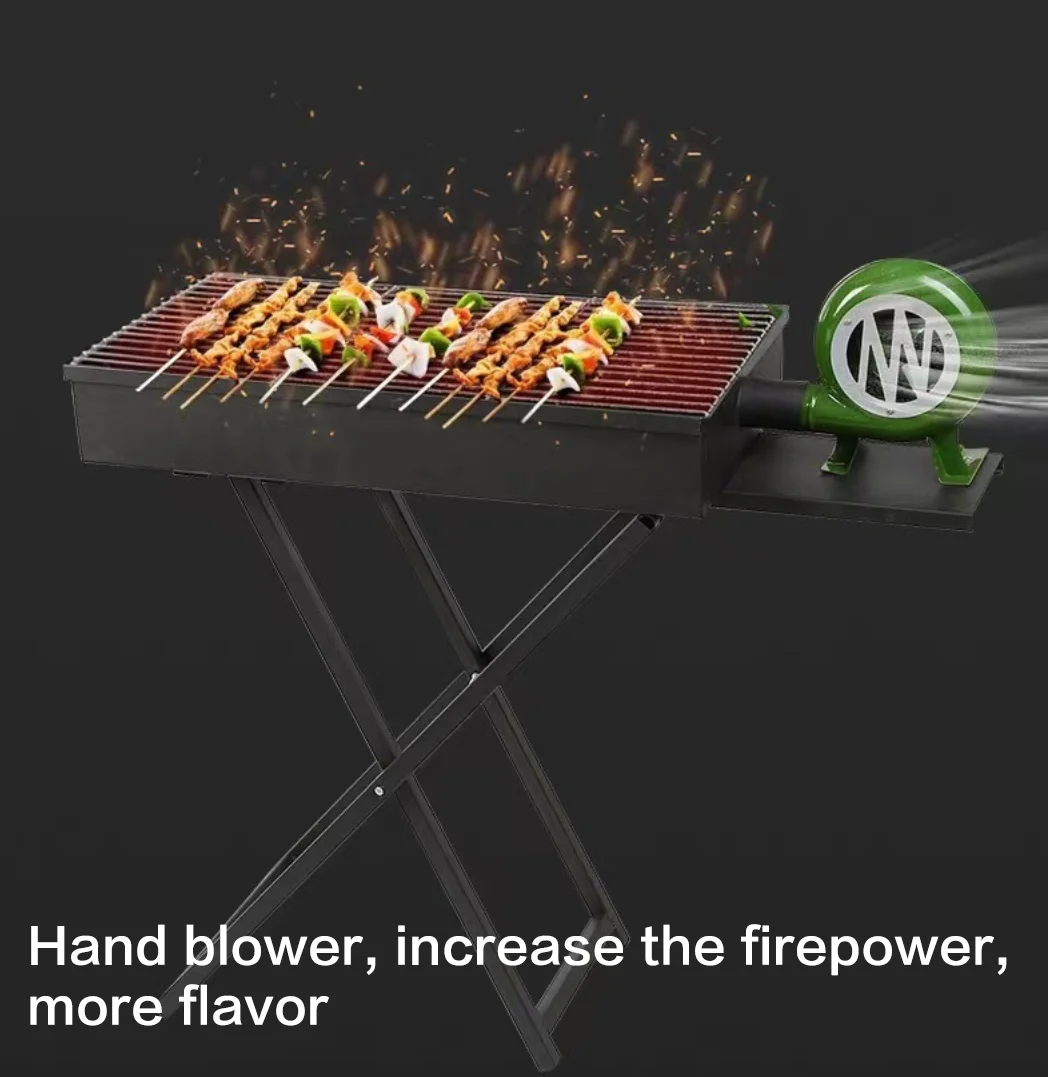 Stainless steel grills Outdoor picnic camping portable large-carbon grills