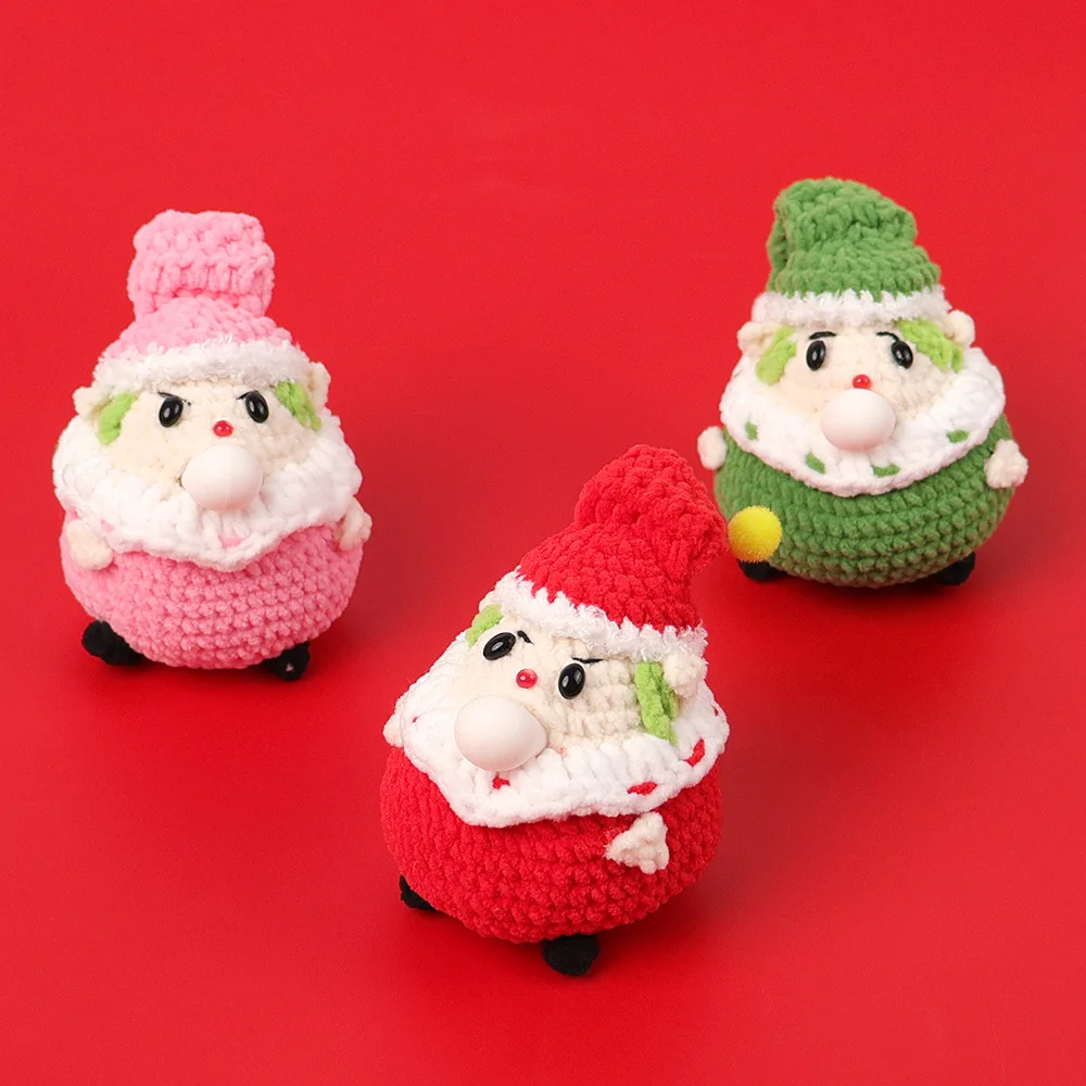 Рождественская Вязаная кукла-гнома