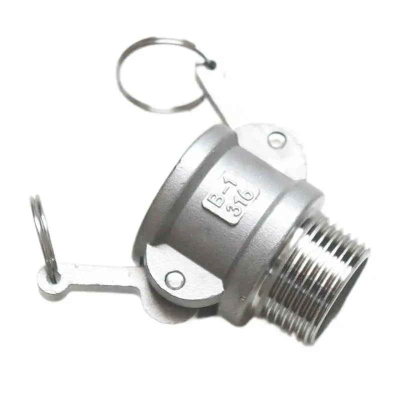 304 stainless steel quick connector Snap snap type b hydraulic pump water pipe with BSPT NPT thread