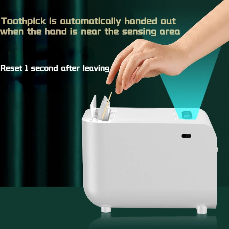 Customized Smart Toothpick Dispenser Infrared Sensor Toothpick Box Automatic Toothpick Holder