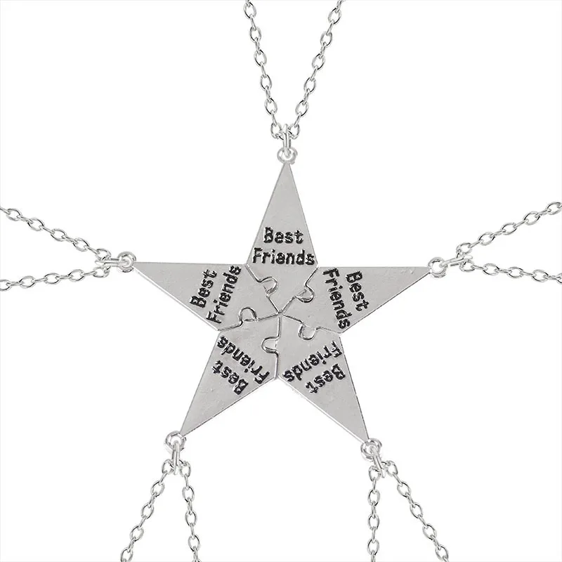 Charm Friends Forever Necklaces Honey Love Couple Pendant Rainbow Magnet Broken Heart Butterfly BFF Friendship Necklace