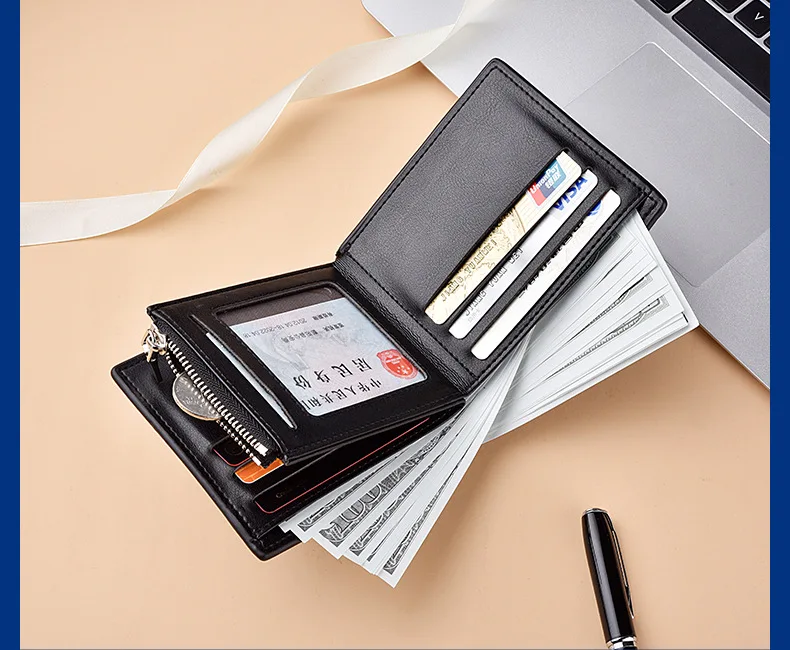 Fashion money fingerprint popup engraved cash envelope male crocodile wallet set for man rfid