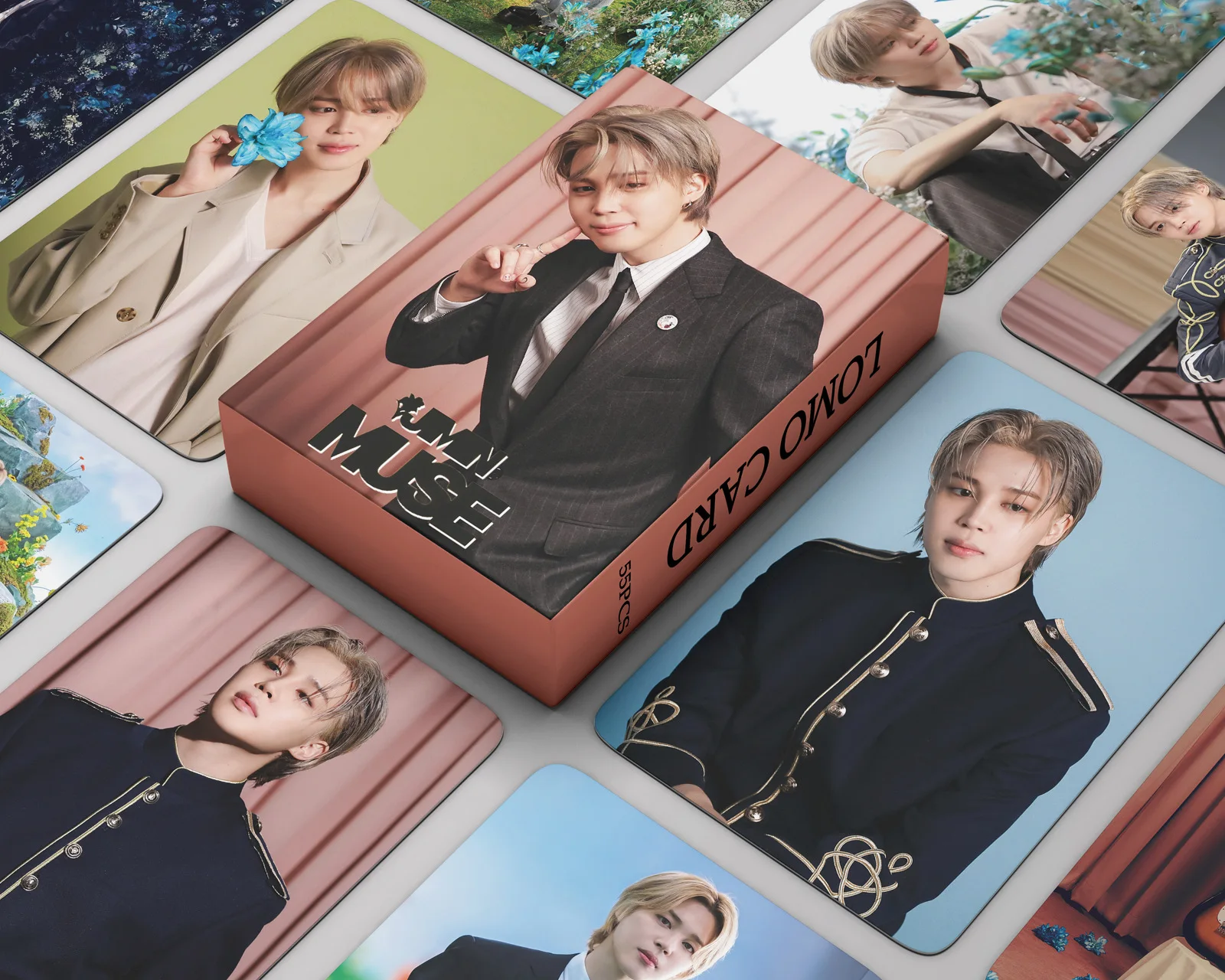 KPOP Idol Group 55pcs/box Bangtan Boys Jimin MUSE WHO Photocard Lomo Card Photo Card