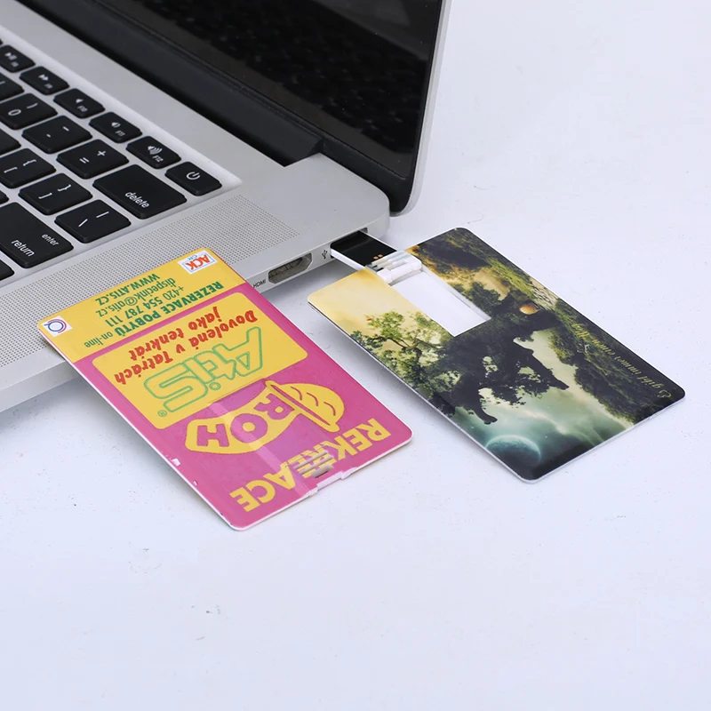 
Promotional Credit Card Memorias USB Flash Drives Customized Logo Printing Business Card USB Stick Cheap Card Pendrive 