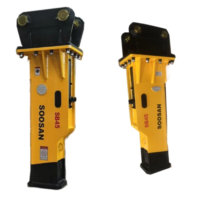 Manufacturer Supplier  Hydraulic Breakers SOOSAN  SB 45 BOX Type With Chisel 140mm For Excavator 18 to 26 Tons