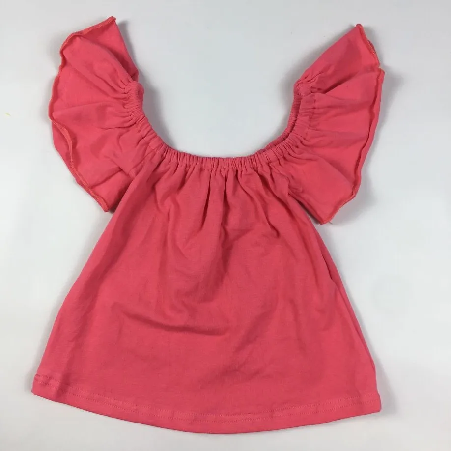 
LZ 2020 baby girl off-shoulder shamrock shower toddler 100% milk silk crop top sleeveless tops for girls 