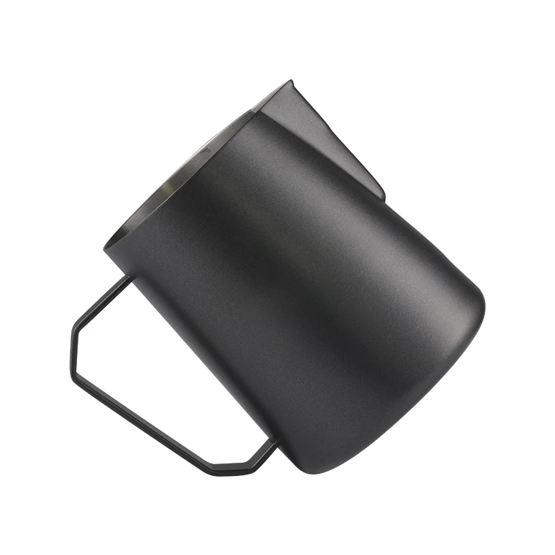 Stainless Steel 304 Latte Art Pro Milk Frother 350ml 600ml 12oz Frothing Pitcher with Spout Sharp Modern Design Low Price