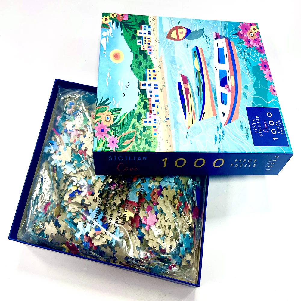 Waterproof 14 Years & Up Rompecabeza 3d For Adults Brain Custom Photo Jigsaw Puzzles 1000 Pieces